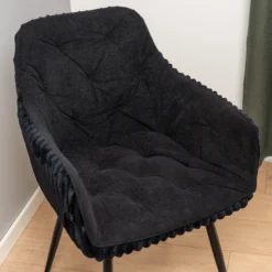 Holly imiteret pels mørkegrå/sort