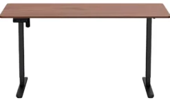 Hæve sænkebord brun 160x80cm