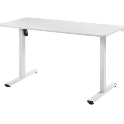 Hæve sænkebord hvid 140x60cm
