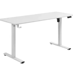 Hæve sænkebord hvid 160x60cm