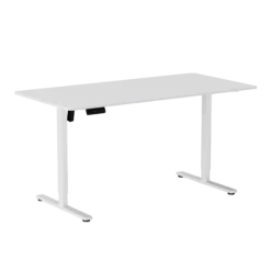 Hæve sænkebord hvid 160x80cm