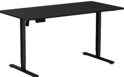 Hæve sænkebord sort 160x80cm