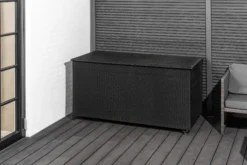 Hyndeboks med hjul 160x80x78cm sort