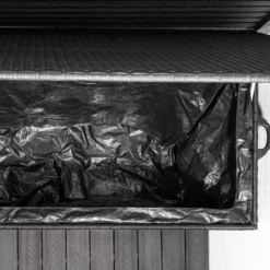 Hyndeboks med hjul 160x80x78cm sort