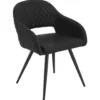 Ida med drejefunktion suede sort