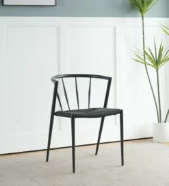 Isabella med fletsæde sort/sort