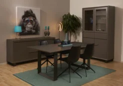 Isabel med drejefunktion kunstlæder sort