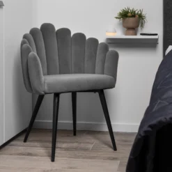 Jasmin stof grå/sort