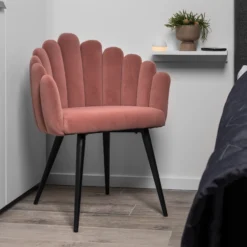 Jasmin stof rosa/sort