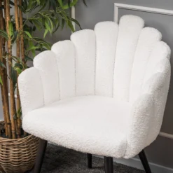 Jasmin teddy hvid/sort
