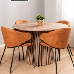 Jesi natur/Felicia suede cognac