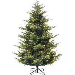 Klassisk juletræ med lys 150cm