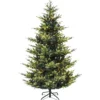 Klassisk juletræ med lys og timer 210cm