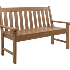 Komposit bænk teak