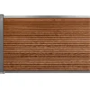 Komposithegn med 1 stolpe 120cm brun/grå