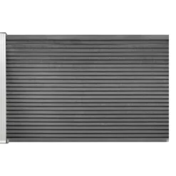 Komposithegn med 1 stolpe 113x120cm antracitgrå/alu
