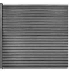 Komposithegn med 1 stolpe 173x180cm antracitgrå/grå
