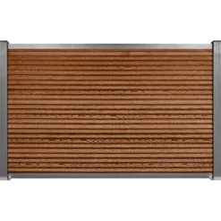 Komposithegn med 2 stolper 104cm brun