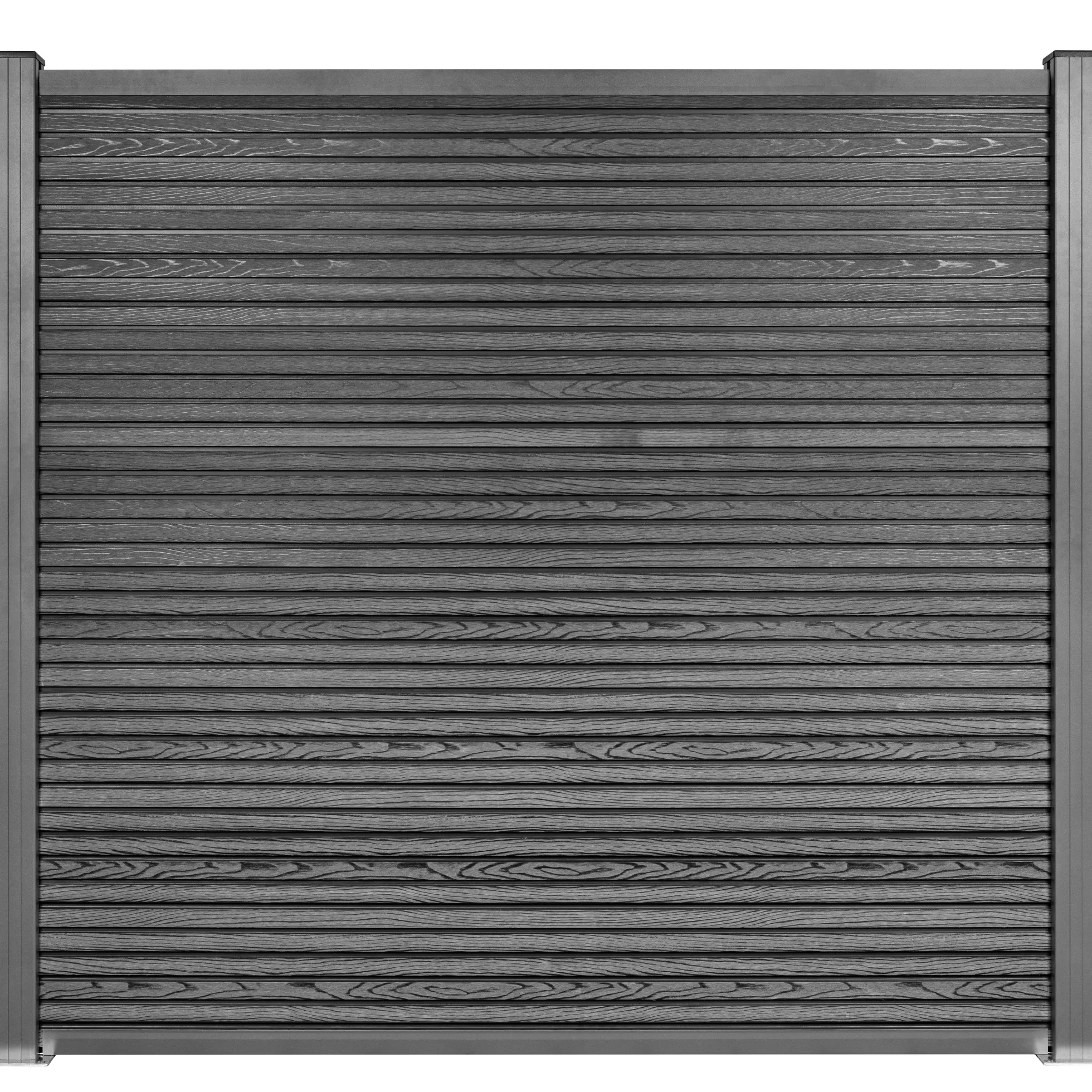 Komposithegn med 2 stolper 179x180cm antracitgrå/grå