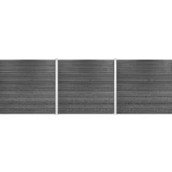 Komposithegnsæt 526x180cm antracitgrå/alu