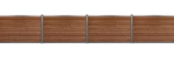 Komposithegnsæt 459x104cm brun