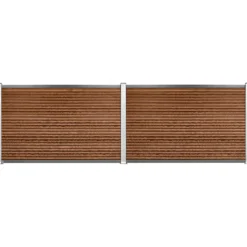 Komposithegnsæt 233x120cm brun/alu