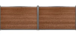 Komposithegnsæt 233x120cm brun/grå