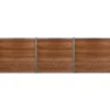 Komposithegnsæt 526x180cm brun/grå
