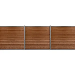 Komposithegnsæt 526x180cm brun/grå