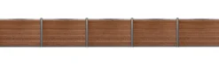 Komposithegnsæt 572x120cm brun/grå