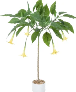 Kunstig Daturatræ gul 100 cm