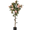 Kunstig Rosetræ lyserød 160 cm