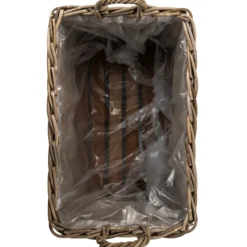 Kurv aflang med hjul 68x42x45cm