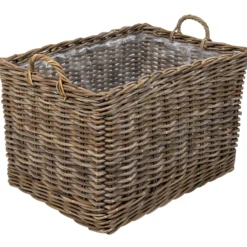 Kurv aflang med hjul 82x57x52cm