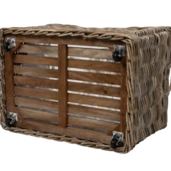 Kurv aflang med hjul 82x57x52cm