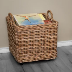Kurv firkantet med hjul 50x50x45cm