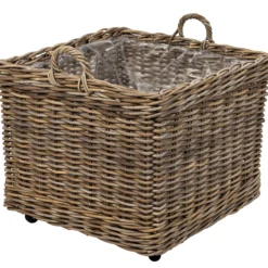 Kurv firkantet med hjul 68x68x52cm