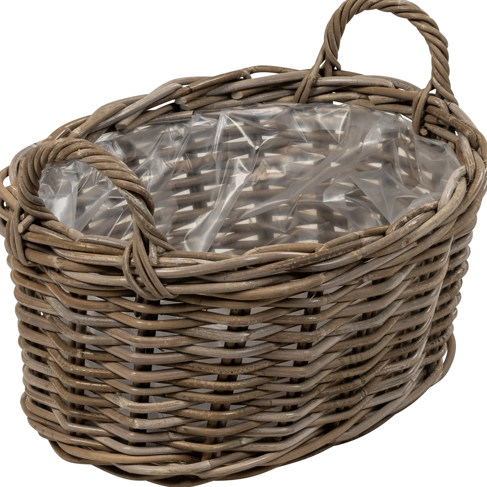 Kurv oval med håndtag 46x33x22cm