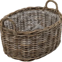 Kurv oval med håndtag 53x40x25cm