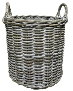 Kurv rund kubu rattan lys ø40cm