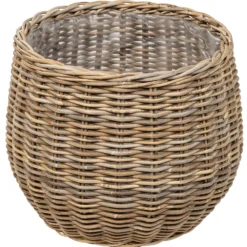 Kurv rund kubu rattan ø55x45cm