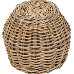 Kurv rund kubu rattan ø30x25cm