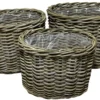 Kurvesæt oval kubu rattan natur