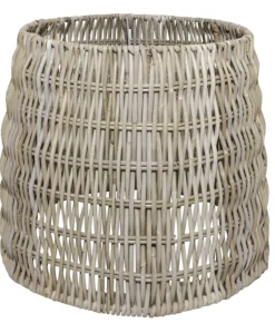 Lampeskærm rund natur kubu rattan ø48cm