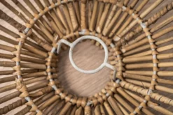 Lampeskærm natur kubu rattan ø38cm