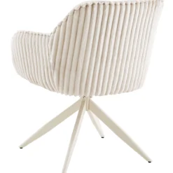 Laura med drejefunktion imiteret pels beige