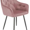 Lea velour rosa