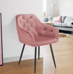 Lea velour rosa