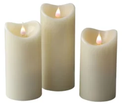 LED vokslyssæt ivory