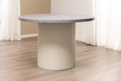 Leon hvid/grå ø120x75cm